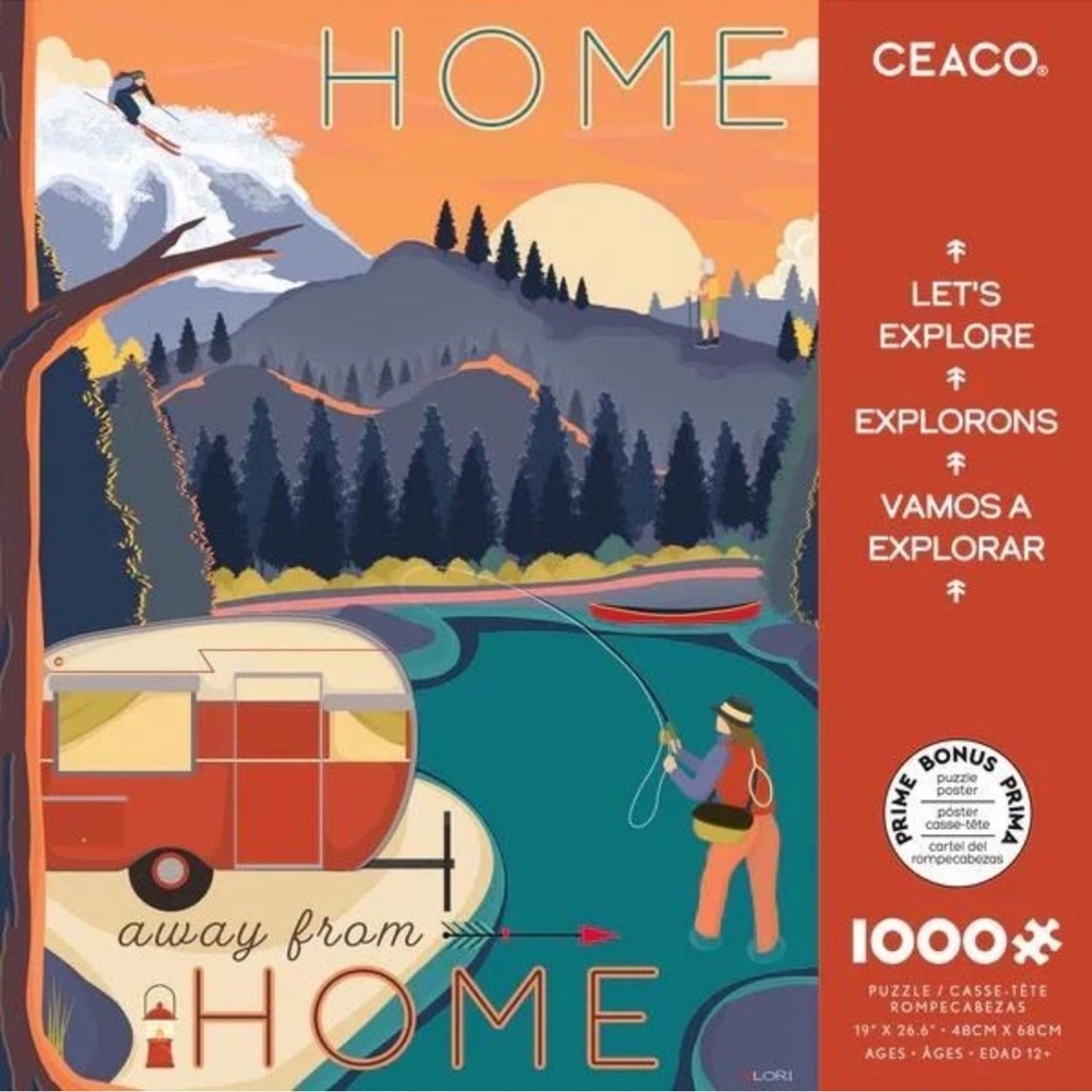 Ceaco Home Away From Home Puzzle - Vibrant Multicolor